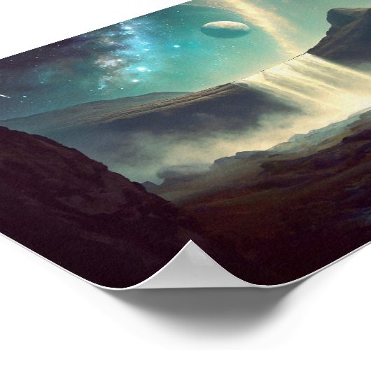 Kamperen in de ruimte poster (Hoek)