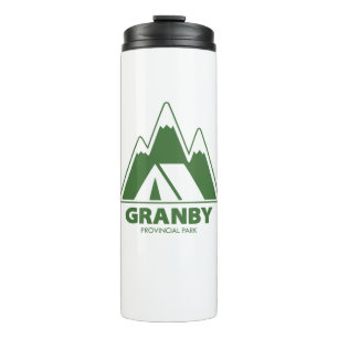 Kamperen in Granby Provincial Park Mountains Thermosbeker