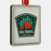 Kamperen in Idaho Panhandle National Forests Metalen Ornament (Rechts)