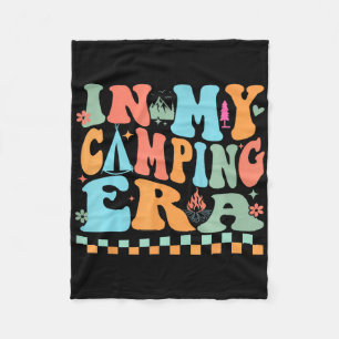 Kamperen In Mijn Kampeer Tijdperk Retro Groovy Zom Fleece Deken