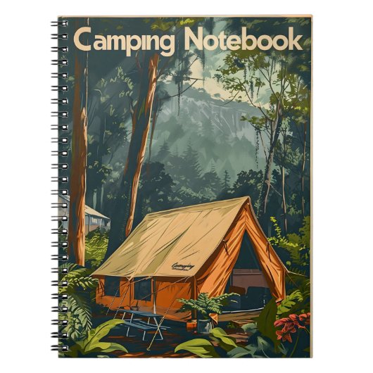 Kamperen in Oerwoud Notitieboek (Voorkant)