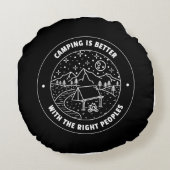 Kamperen is beter met de juiste mensen rond kussen (Achterkant)