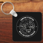 Kamperen is beter met de juiste mensen sleutelhanger (Voorkant)