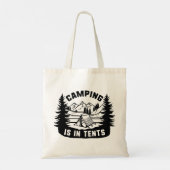 Kamperen Is In Tent Tote Bag (Achterkant)