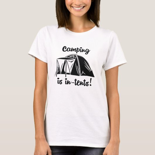 Kamperen Is Intens T-shirt (Voorkant)