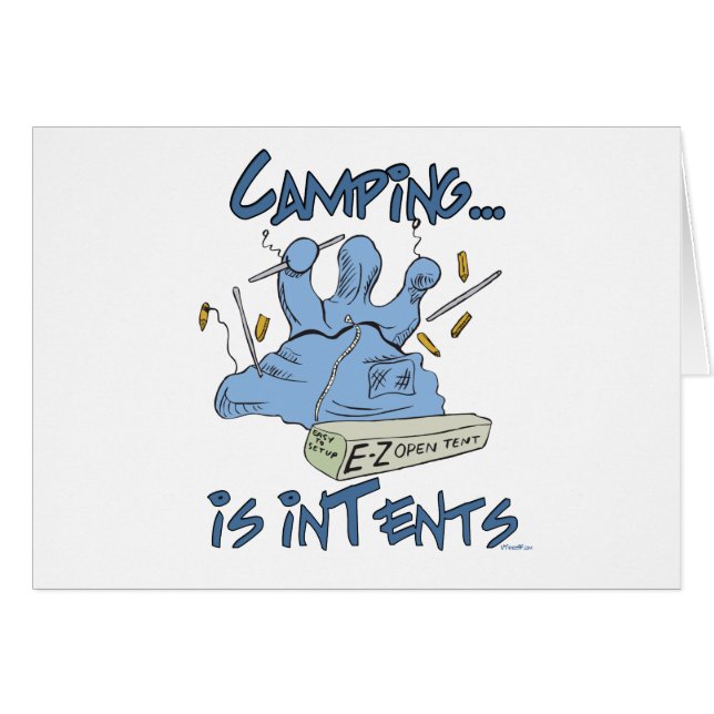 Kamperen is intenties (Voorkant Horizontaal)