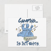 Kamperen is intenties briefkaart (Voorkant / Achterkant)