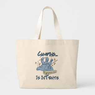 Kamperen is intenties grote tote bag
