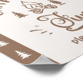 Kamperen is leuk Een gelukkige camper Poster (Hoek)