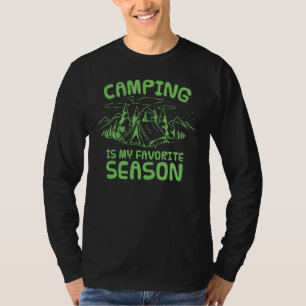 Kamperen is mijn favoriete seizoen 4 t-shirt