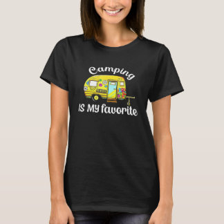 Kamperen is mijn favoriete seizoen Caravan Camper T-shirt