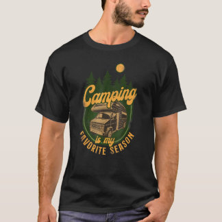 Kamperen Is Mijn Favoriete Seizoen Motorhome Campe T-shirt