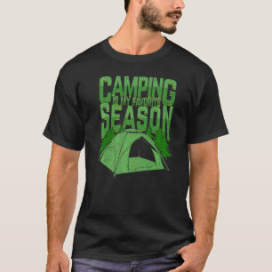 Kamperen is mijn favoriete seizoen voor een camper t-shirt