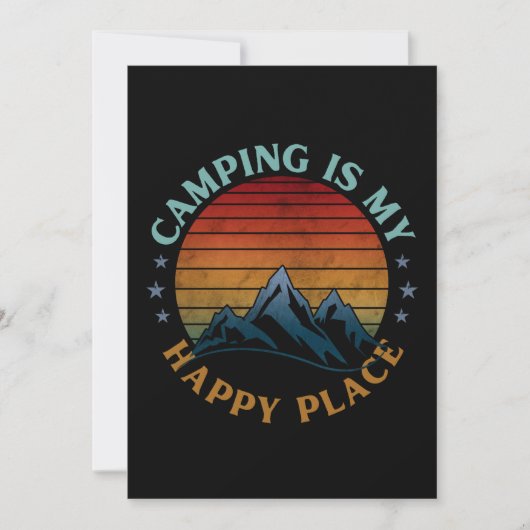 KAMPEREN IS MIJN GELUKKIGE PLEK FEESTDAGENKAART (Voorkant)