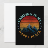 KAMPEREN IS MIJN GELUKKIGE PLEK FEESTDAGENKAART (Voorkant / Achterkant)