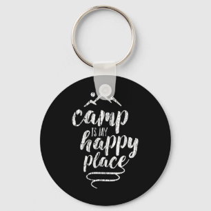 Kamperen is mijn geluksplek - Camping Mountains T- Sleutelhanger