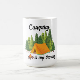 Kamperen is mijn leuke therapie koffiemok