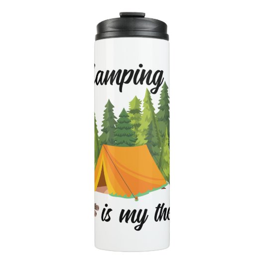 Kamperen is mijn leuke therapie thermosbeker (Voorkant)