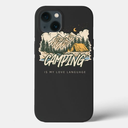 Kamperen is mijn liefdestaal Case-Mate iPhone case (Achterkant)