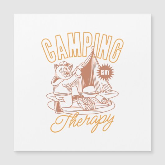 Kamperen is mijn therapie –  Cat (Voorkant)