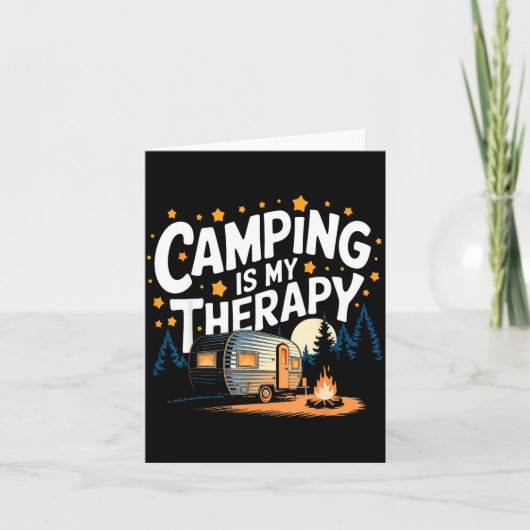 Kamperen is mijn therapie kaart (Voorkant)