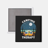 Kamperen Is Mijn Therapie  Magneet (Voorkant / Achterkant)