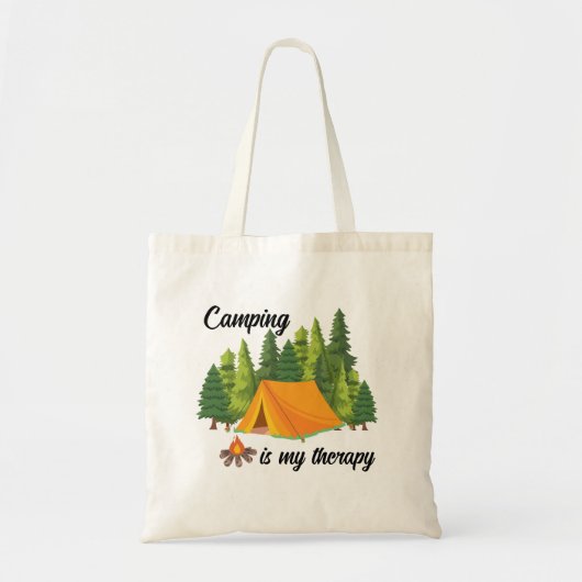 Kamperen is mijn zomertherapie tote bag (Voorkant)