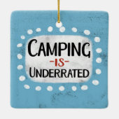 Kamperen is ondergewaardeerd Ornament (Achterkant)