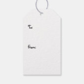 Kamperen is Onze Jam Tent en bergen in Jar Cadeaulabel (Achterkant)