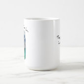 Kamperen is Onze Jam Tent en bergen in Jar Koffiemok (Center)