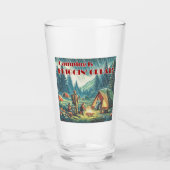 Kamperen is verbijsterend grote grappige regen glas (Voorkant)