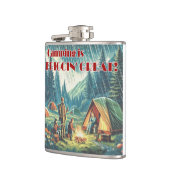 Kamperen is verbijsterend grote grappige regen heupfles (Links)