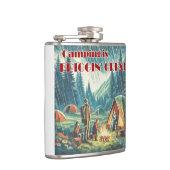 Kamperen is verbijsterend grote grappige regen heupfles (Rechts)