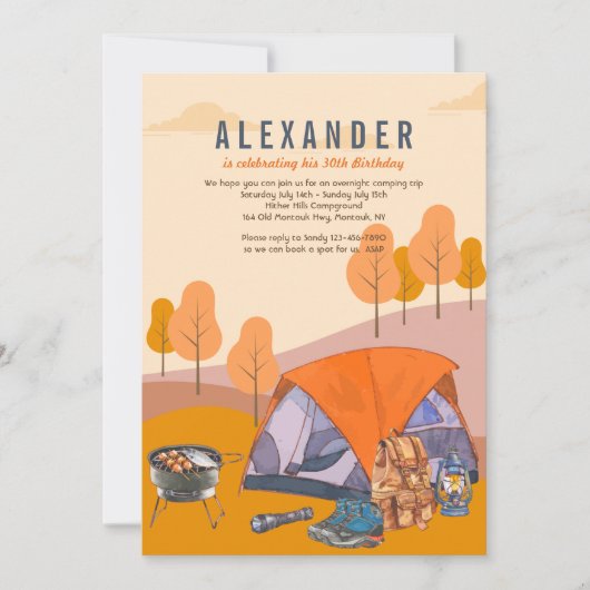 Kamperen Kaart (Voorkant)