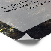 Kamperen Kampeerder Levensviering, Funeral Foto Poster (Hoek)