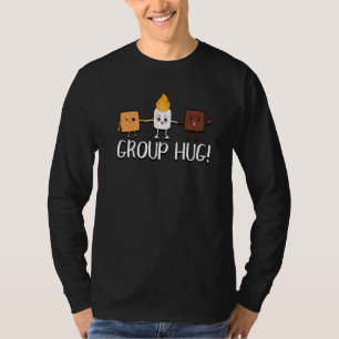 Kamperen Kampvuur Chocolade Marshmallows Een Groep T-shirt