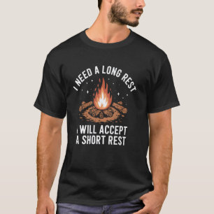 Kamperen Kampvuur Ik Heb Eén Lange Rust Nodig Grap T-shirt