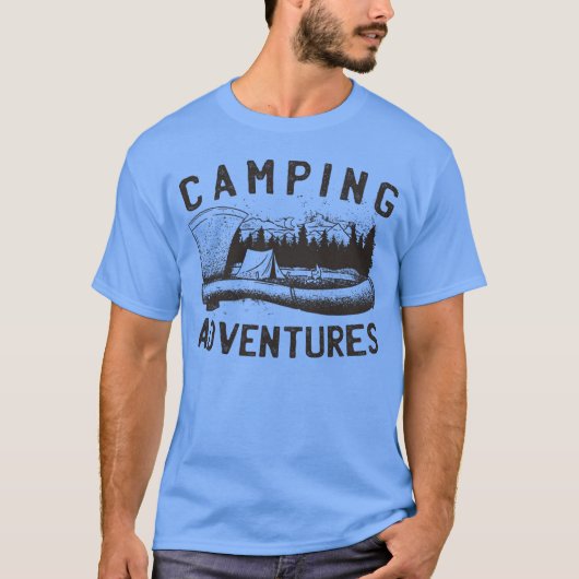 Kamperen klaar voor de wildernis Ae vriend T-shirt (Voorkant)