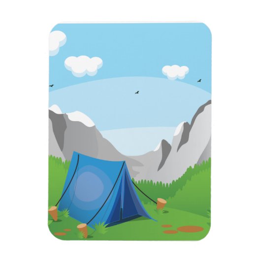 Kamperen Magneet (Verticaal)