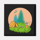 kamperen magneet (Voorkant)