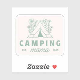 Kamperen mama zomerkamp moeder esthetisch sticker
