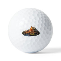 Kamperen met geliefden Golfballen