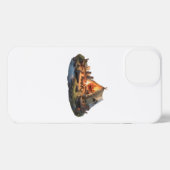 Kamperen met geliefden iPhone hoesje (Achterkant horizontaal)