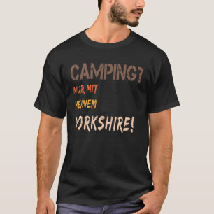 Kamperen met hondentent camper van retro alleen me t-shirt