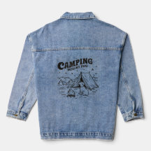 Kamperen met mijn hond - Outdoor Denim Jacket