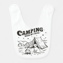 Kamperen met mijn hond - Schattigee Baby Bib