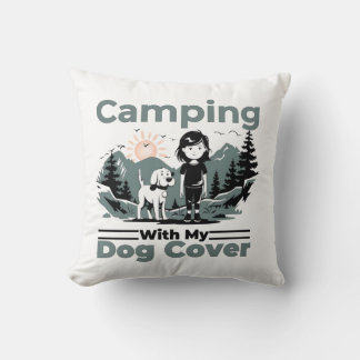 Kamperen met My Dog Decoratief Sierkussen