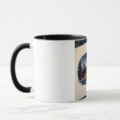 Kamperen met vrienden onder sterrenhemel mok (Links)