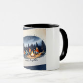 Kamperen met vrienden onder sterrenhemel mok (Voorkant rechts)