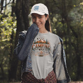 Kamperen Moderne Retro Typografie Tri-Blend Shirt